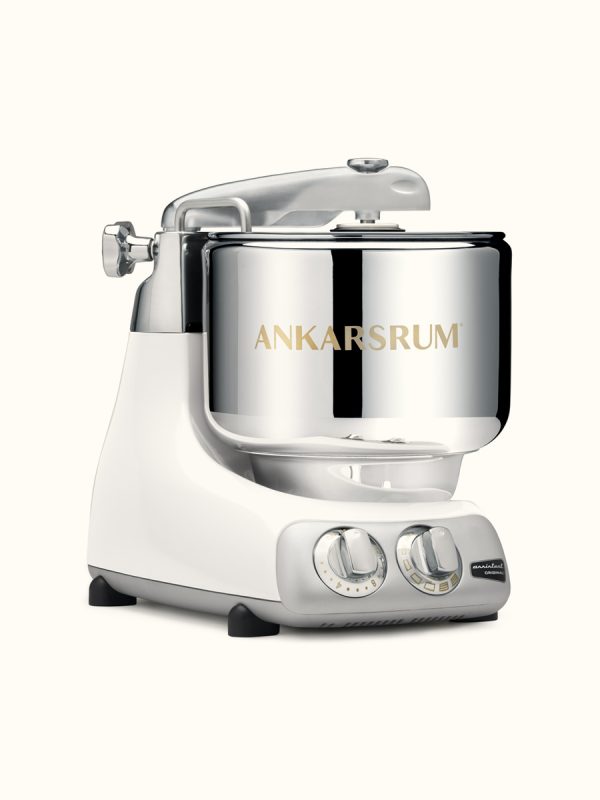 Ankarsrum Original Stand Mixer, Glossy White - Challenger Breadware