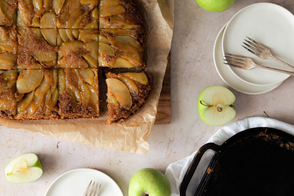 Apple Upside Down Cake x