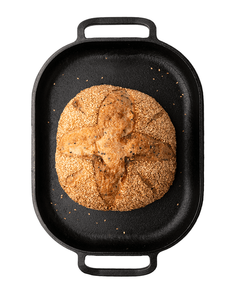 Challenger Breadware Bread Pan Kristens Seeded Boule
